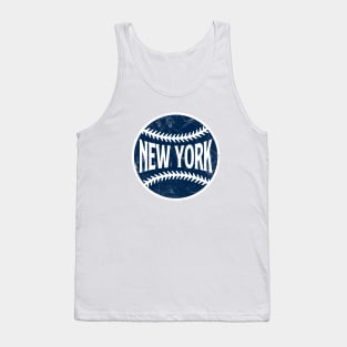 New York Retro Baseball - White Tank Top